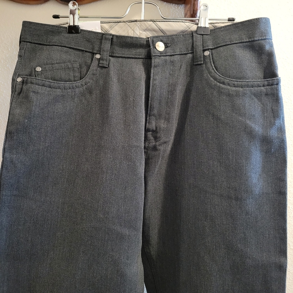 Kenneth Cole Men's Gray Black Textured Pants 34x29 NWT